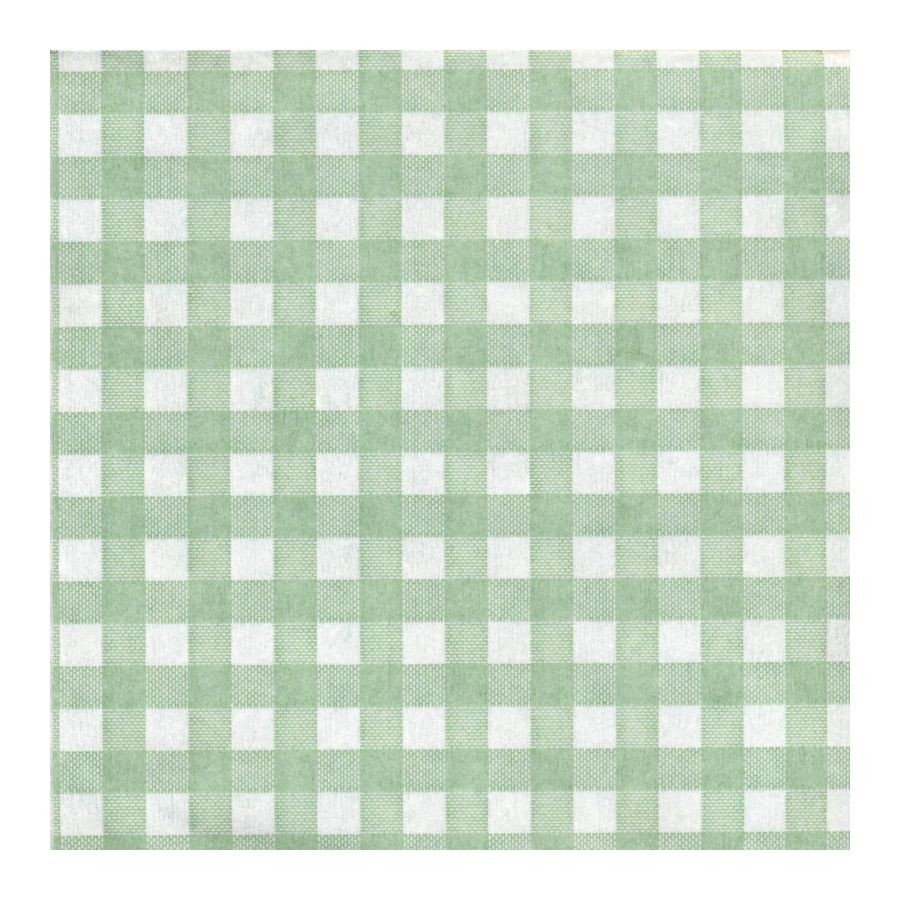 Serviette Roma Vert - 40x40 cm - Pliage 1/4