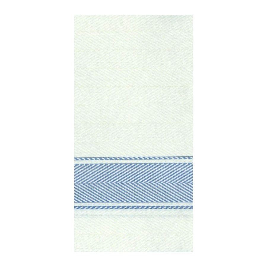 Serviette Kitchen Bleu - 40x40 cm - Pliage 1/8