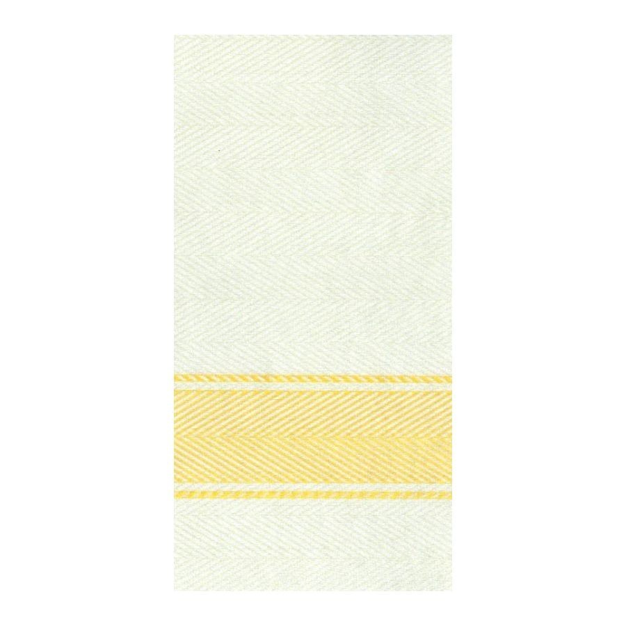 Serviette Kitchen Jaune - 40x40 cm - Pliage 1/8