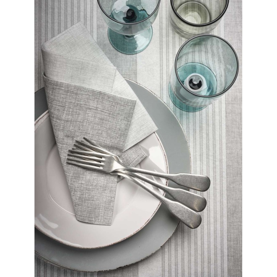 Serviette Easy Gris Fumé - 40x40 cm - Pliage 1/8