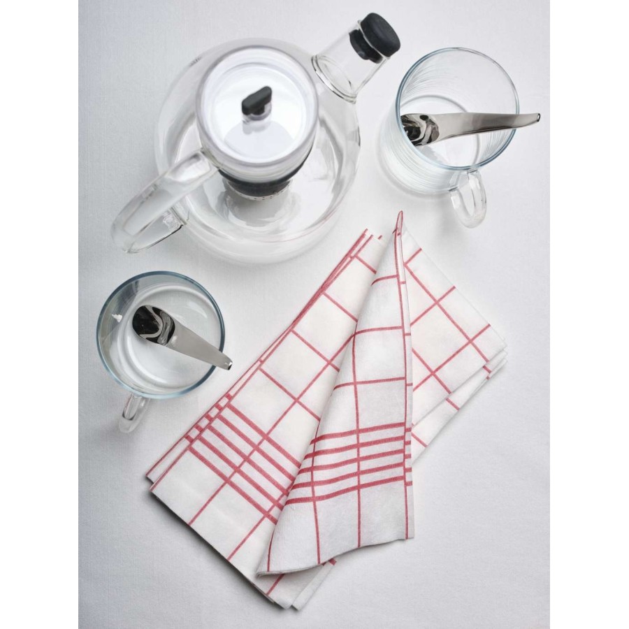 Serviette Bistrot Bordeaux - 40x40 cm - Pliage 1/4