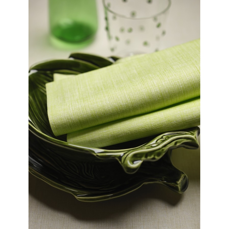 Serviette Easy Vert Kiwi - 40x40 cm - Pliage 1/4