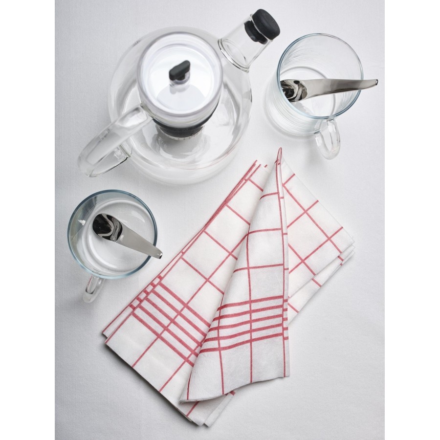 Serviette Bistrot Bordeaux - 40x40 cm - Pliage 1/8