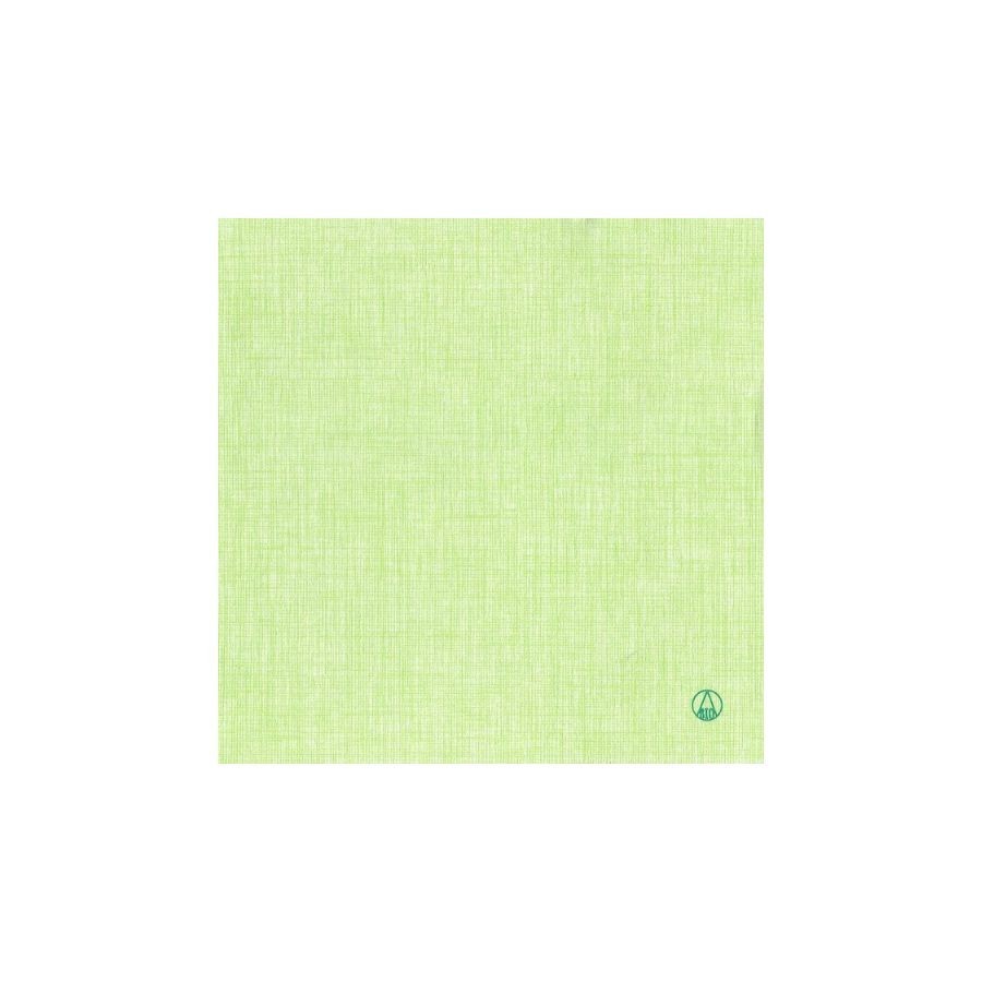 Serviette Easy BIO Vert Kiwi - 25x25 cm - Pliage 1/4