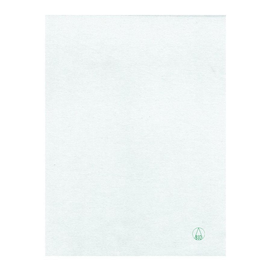 Serviette Bianco BIO - 30x40 cm - Pliage 1/4