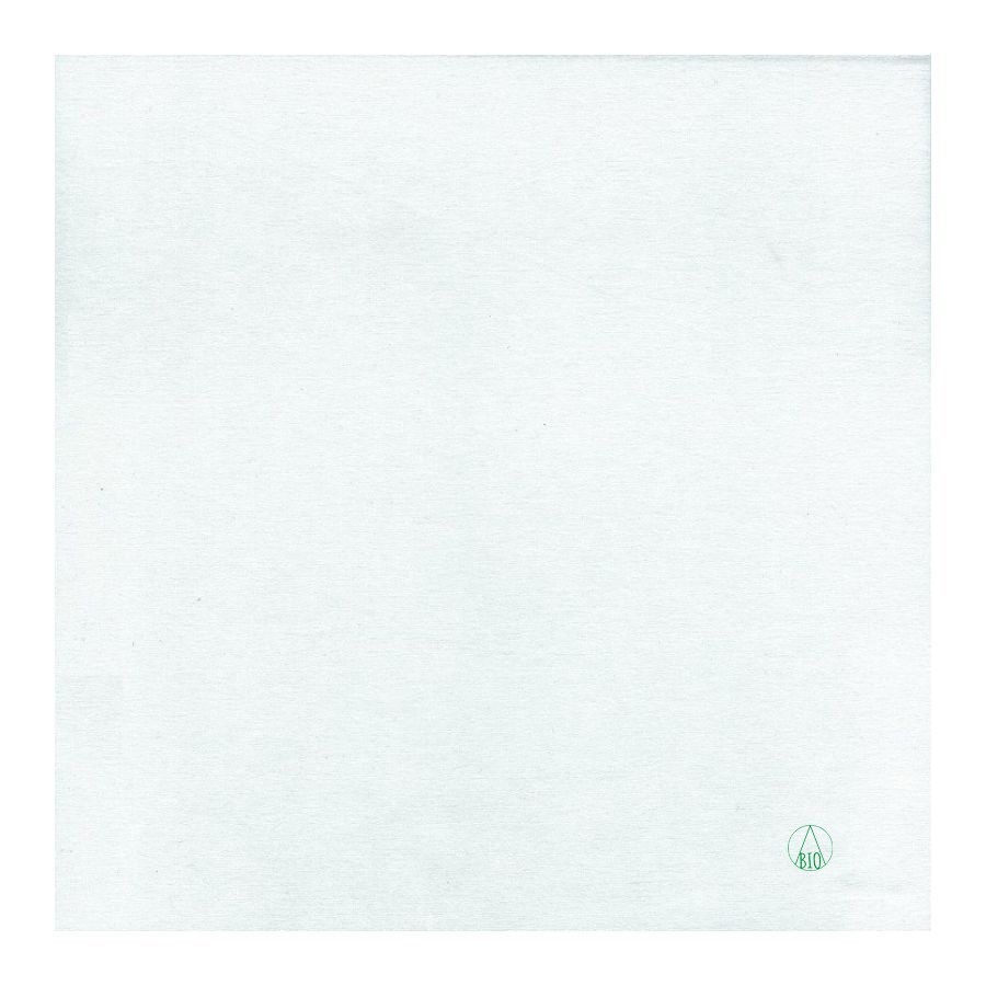 Serviette Bianco BIO - 40x40 cm - Pliage 1/4