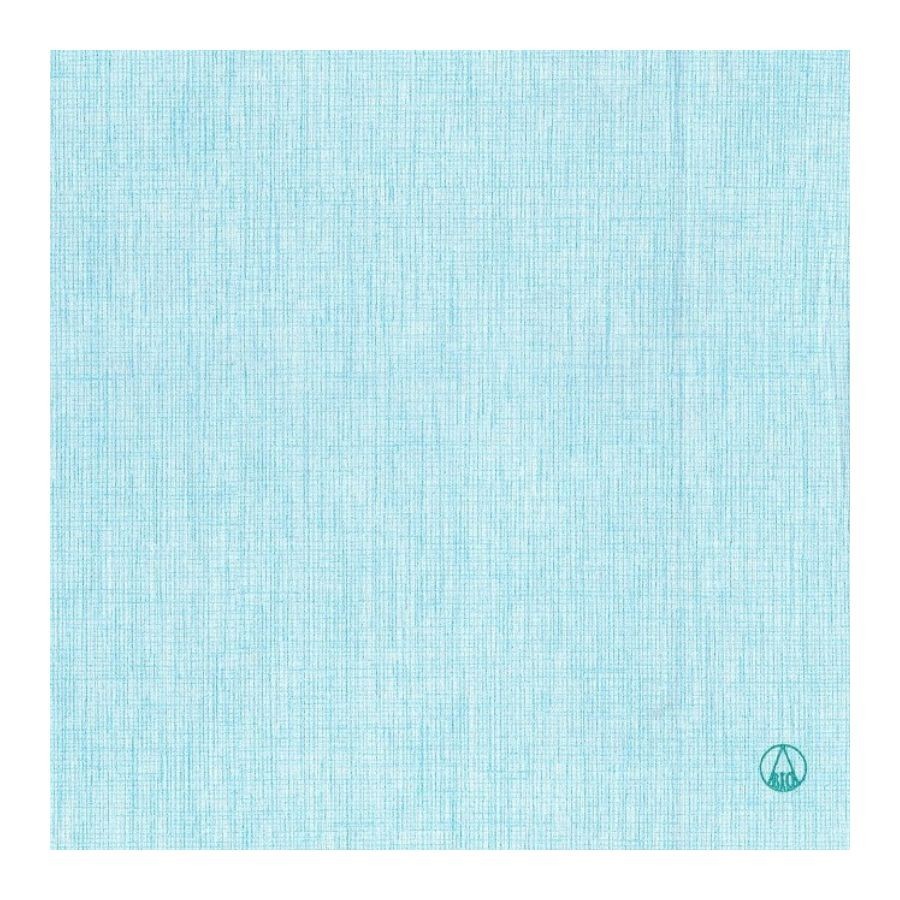 Serviette Easy BIO Turquoise - 40x40 cm - Pliage 1/4