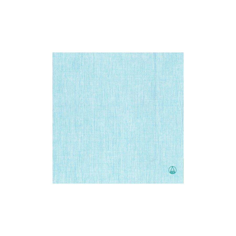 Serviette Easy BIO Turquoise - 25x25 cm - Pliage 1/4