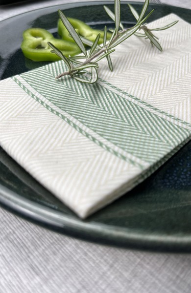 Serviette Kitchen Verte